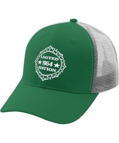 1964 Birthday Gifts for Men Women Hats Trucker Cap Apricot Golf Hats Men Gifts for Her Baseball Cap Green $12.53 Sun Hats