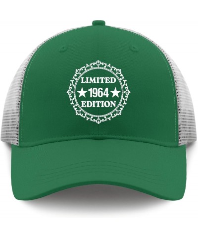 1964 Birthday Gifts for Men Women Hats Trucker Cap Apricot Golf Hats Men Gifts for Her Baseball Cap Green $12.53 Sun Hats