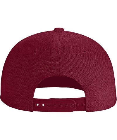 Latvia Flag Map Snapback Hat Adjustable Fashion Classic Snapback Hat for Men Women Black Dark Red $14.84 Baseball Caps