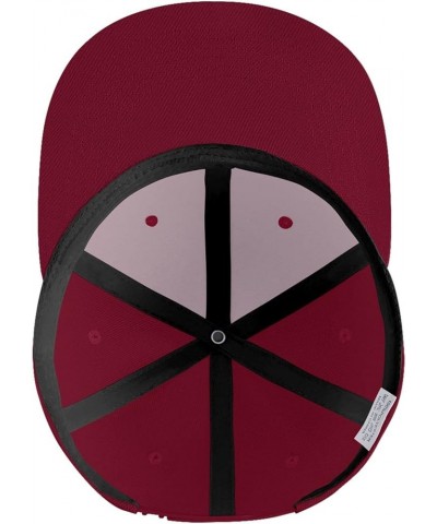 Latvia Flag Map Snapback Hat Adjustable Fashion Classic Snapback Hat for Men Women Black Dark Red $14.84 Baseball Caps