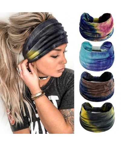 Wide Headbands for Women Black Stylish Head Wraps Summer Boho Thick Hairbands Large Pink African Sport Yoga Turban Headband H...