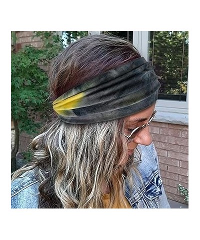 Wide Headbands for Women Black Stylish Head Wraps Summer Boho Thick Hairbands Large Pink African Sport Yoga Turban Headband H...