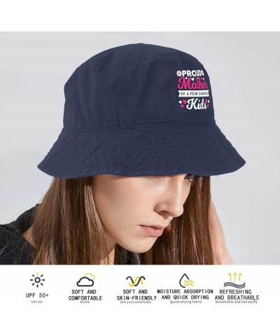 Proud Mother of A Few Dumb-Ass Kids Bucket Hat Bucket Hat Trendy Women Hats for Hiking Accessories for Hiking Must Navy $9.90...