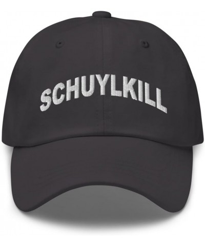 Schuylkill Pennsylvania Hat Schuylkill PA Cap Embroidered Dad Hat Adjustable Strap Closure Unisex Dark Grey $23.19 Baseball Caps