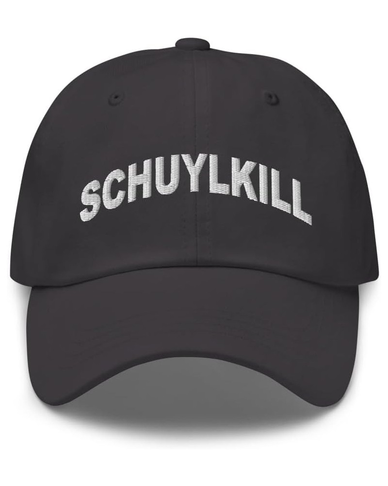 Schuylkill Pennsylvania Hat Schuylkill PA Cap Embroidered Dad Hat Adjustable Strap Closure Unisex Dark Grey $23.19 Baseball Caps