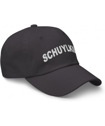 Schuylkill Pennsylvania Hat Schuylkill PA Cap Embroidered Dad Hat Adjustable Strap Closure Unisex Dark Grey $23.19 Baseball Caps