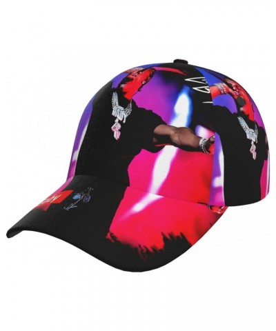 Lil Rapper Baby Singer Hat Curved Brim Baseball Cap Adjustable Snapback Cap for Men and Women Black $10.39 Baseball Caps