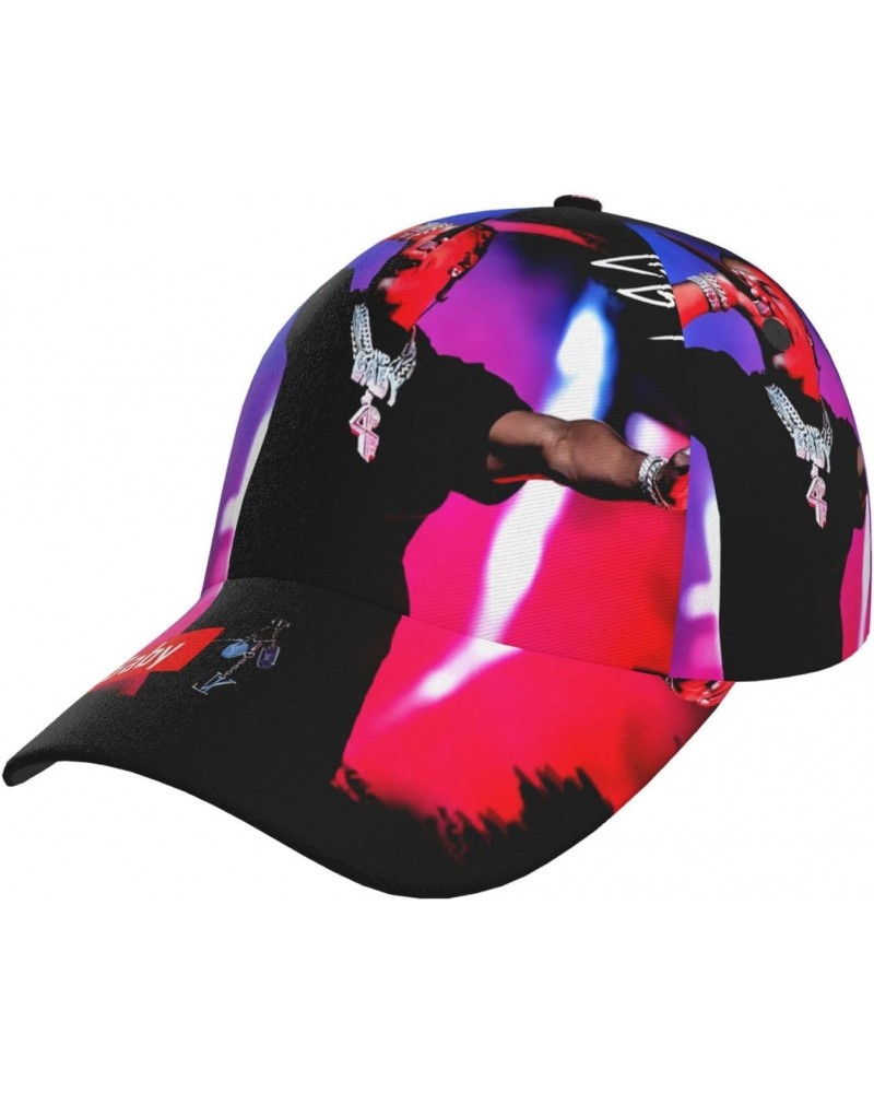 Lil Rapper Baby Singer Hat Curved Brim Baseball Cap Adjustable Snapback Cap for Men and Women Black $10.39 Baseball Caps