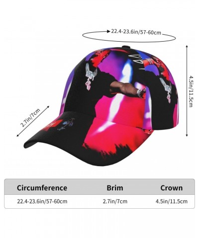 Lil Rapper Baby Singer Hat Curved Brim Baseball Cap Adjustable Snapback Cap for Men and Women Black $10.39 Baseball Caps