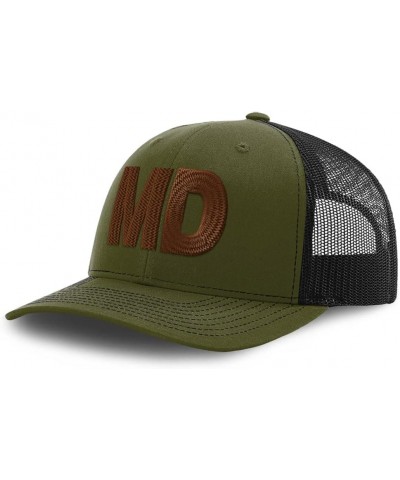 Custom Richardson Trucker Hat Md Love Polyester Baseball Cap Loden Black Design Only $16.80 Baseball Caps