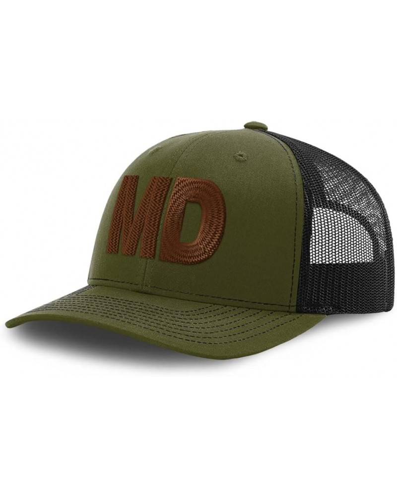 Custom Richardson Trucker Hat Md Love Polyester Baseball Cap Loden Black Design Only $16.80 Baseball Caps