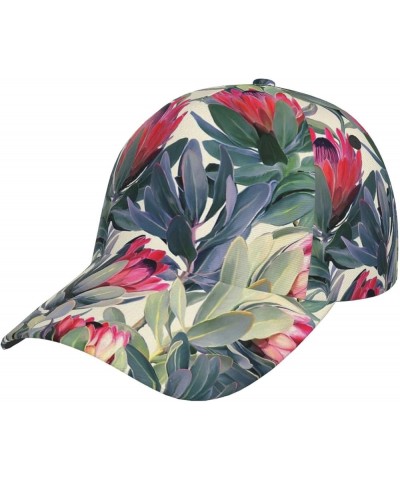 Red Wine Stylish Baseball Cap Man Woman - Adjustable, for All Season Running Golf Outdoor, Etc Red Flowers $14.44 Baseball Caps