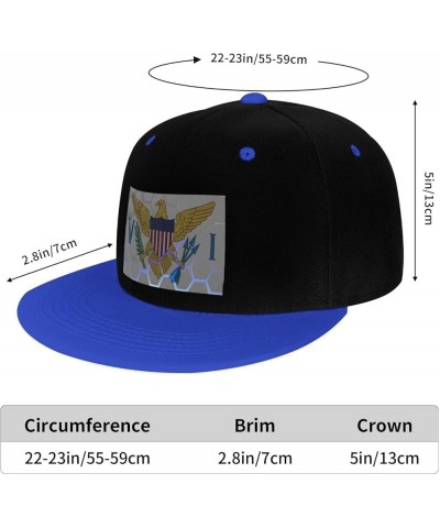 Flag of The United States Virgin Islands Snapback Hat for Men Women Baseball Cap Trucker Flat Bill Hats Dad Caps Blue $13.09 ...