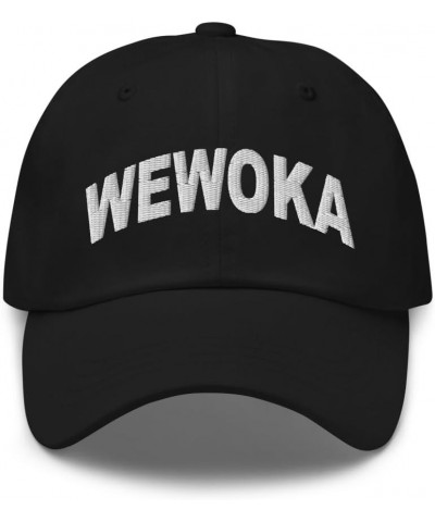 Wewoka Oklahoma Hat Wewoka Cap Embroidered Dad Hat Adjustable Strap Closure Unisex Black $23.99 Baseball Caps