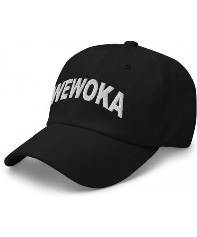 Wewoka Oklahoma Hat Wewoka Cap Embroidered Dad Hat Adjustable Strap Closure Unisex Black $23.99 Baseball Caps