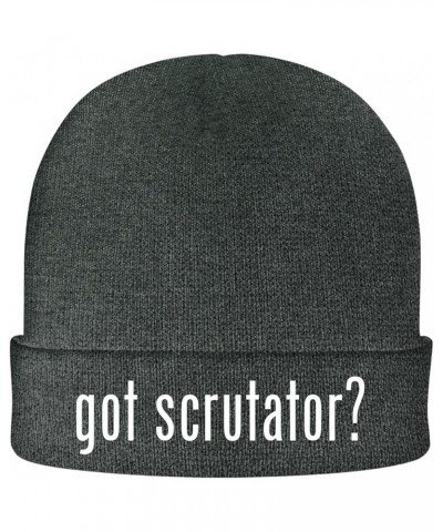 got Scrutator? - Soft Adult Beanie Cap Grey $19.12 Skullies & Beanies