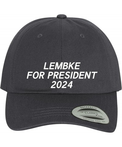 Lembke for President 2024 - Comfortable Dad Hat Baseball Cap Dark Grey $14.85 Baseball Caps