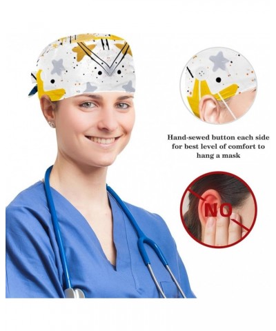 Scrub Caps,Working Cap Hat with Sweatband Headgear for Women J908o1uswe $8.57 Skullies & Beanies