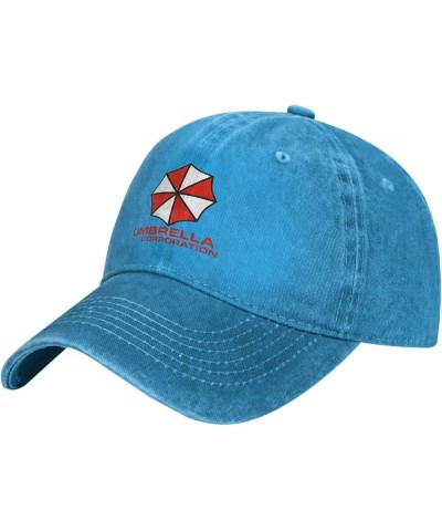 Resident Umbrella Evil Corp Symbol Baseball Caps Woman's Men's Washed Cowboy Trucker Hat Adjustable Baseball Hat Blue $12.68 ...