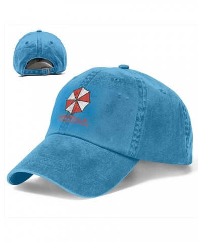 Resident Umbrella Evil Corp Symbol Baseball Caps Woman's Men's Washed Cowboy Trucker Hat Adjustable Baseball Hat Blue $12.68 ...