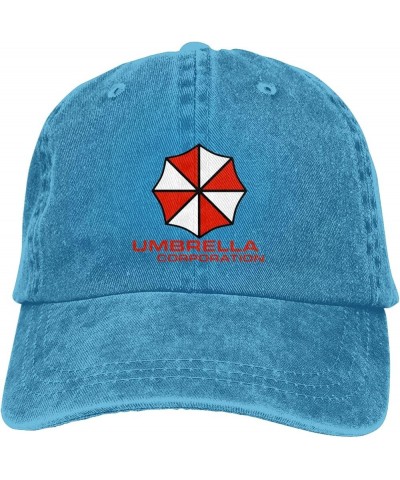 Resident Umbrella Evil Corp Symbol Baseball Caps Woman's Men's Washed Cowboy Trucker Hat Adjustable Baseball Hat Blue $12.68 ...