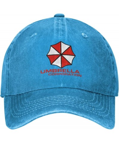 Resident Umbrella Evil Corp Symbol Baseball Caps Woman's Men's Washed Cowboy Trucker Hat Adjustable Baseball Hat Blue $12.68 ...