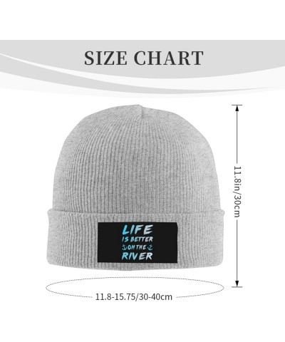 Beanie Soft Warm Skull Cap Winter Headwear Hat Knit Cuffed for Men Women Gray $10.06 Skullies & Beanies