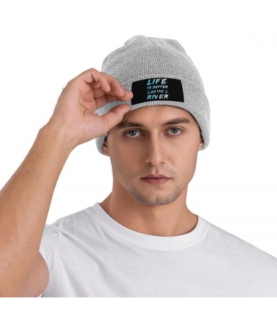 Beanie Soft Warm Skull Cap Winter Headwear Hat Knit Cuffed for Men Women Gray $10.06 Skullies & Beanies