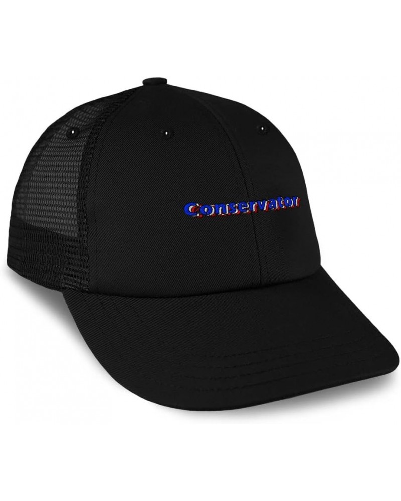 Custom Trucker Hat Baseball Cap Conservator Preserve Cotton Treat Dad Hats for Men & Women Black Design Only $14.57 Baseball ...