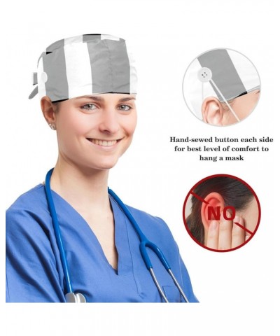 Nursing Hats,Working Cap with Buttons and Cotton Sweatband A721q3rety $8.41 Skullies & Beanies