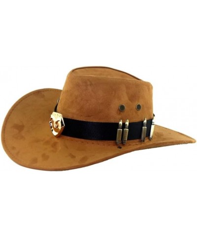 Overwatch McCree Cowboy hat Orange + Gold Badge $22.90 Cowboy Hats