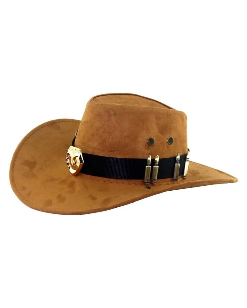 Overwatch McCree Cowboy hat Orange + Gold Badge $22.90 Cowboy Hats