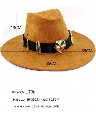 Overwatch McCree Cowboy hat Orange + Gold Badge $22.90 Cowboy Hats