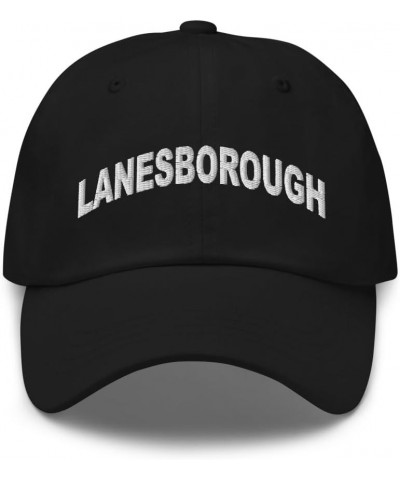 Lanesborough Massachusetts Hat Lanesborough MA Cap Embroidered Dad Hat Adjustable Strap Closure Unisex Black $18.80 Baseball ...