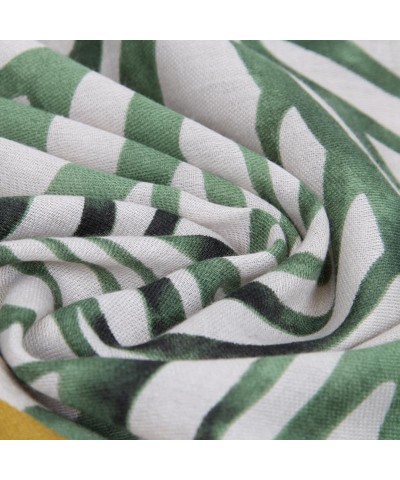 Fashion Women's Scarf Branch Floral Printed Scarf for Women Lightweight Long Scarf Fall Winter Shawl Wraps Green $10.59 Scarves