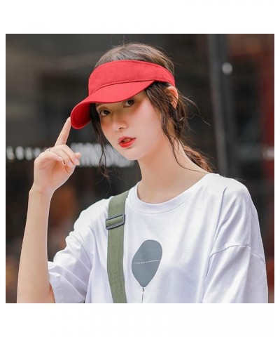 Women Sun Folding Hairband Hairpin Sun Hat Cotton Hats Women C-red $11.03 Sun Hats