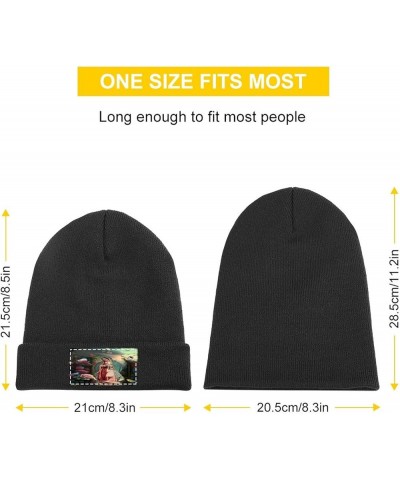 Our Lady of Guadalupe Virgin Mary Winter Hat Black Warm Skull Knit Hats Beanie Novetly Cap for Men Women Black62 $14.82 Skull...