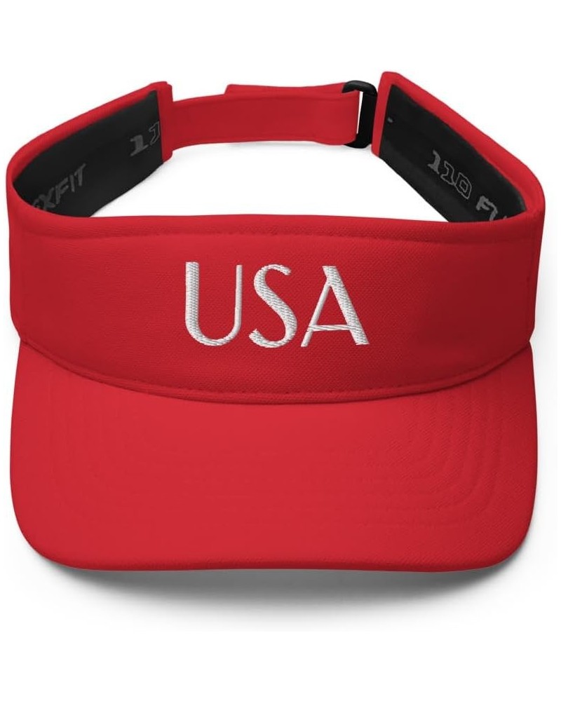 Visor USA Red $12.74 Visors