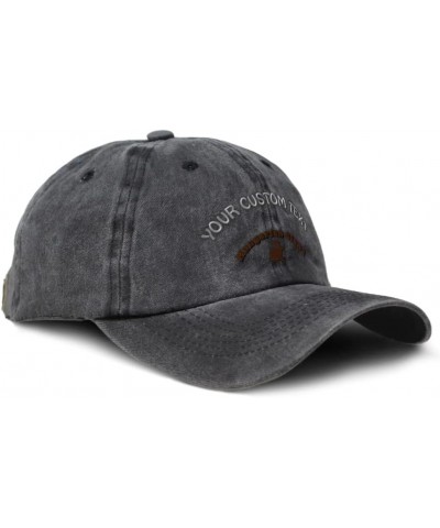 Soft Washed Baseball Cap Hungarian Giant Cotton Dad Hats for Men & Women Black Personalized Text Here $13.63 Baseball Caps