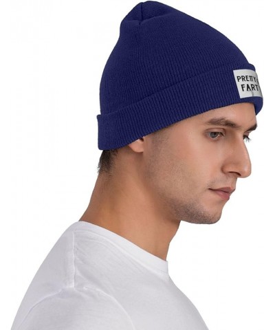 Pretty-Girls Fart Too Winter Beanie Hats Unisex,Warm Cozy Knitted Cuffed Skull Cap Navy Blue $10.85 Skullies & Beanies