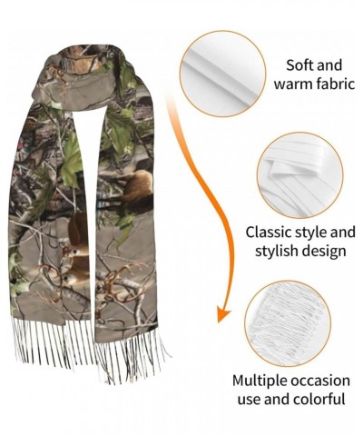 African Weaving Print Tassel Scarf For Women Shawl Wrap Unique Design, Fashion Fringed Scarf 77" X 27 Hunting Deer Bear Elk $...