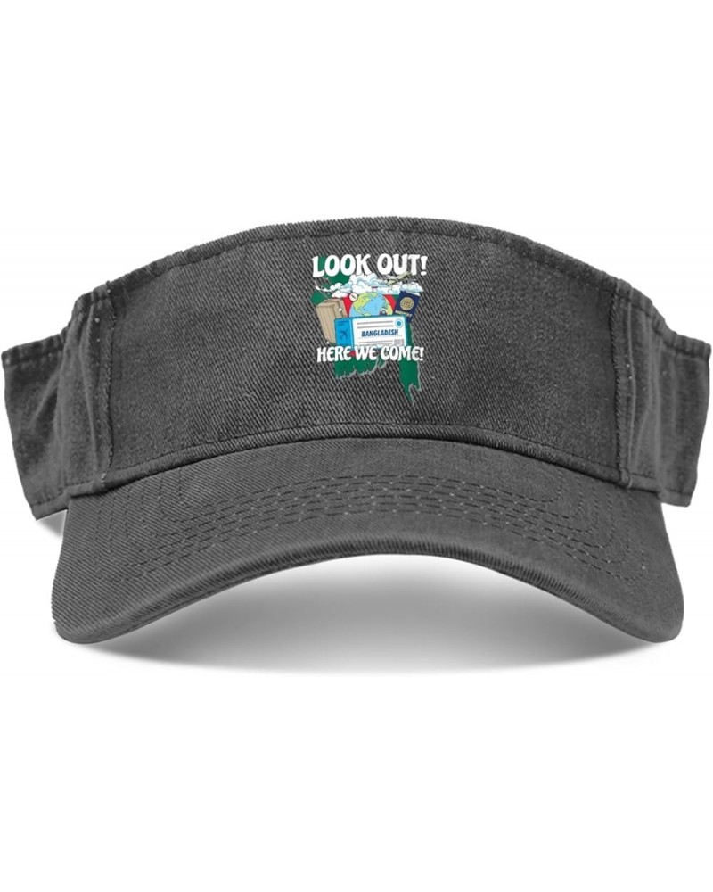 Look Out here we Come Caps Visor Hats for Teens Sun Visor Stylish Baseball Caps Allblack $9.49 Visors