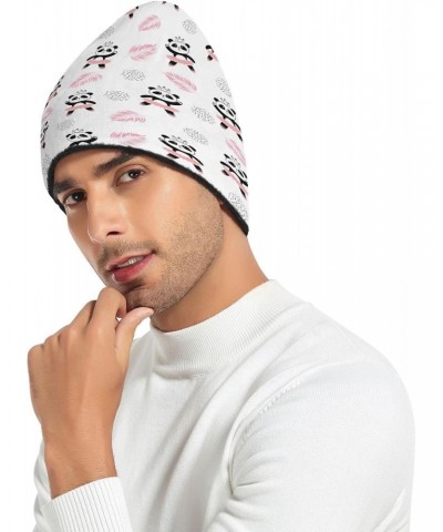 Cute Panda Ballerinas Men's Beanie Hat Winter Warm Knit Hats Slouch Skull Cap Fishing Hat Beanies Women Multicolor Soft $10.5...