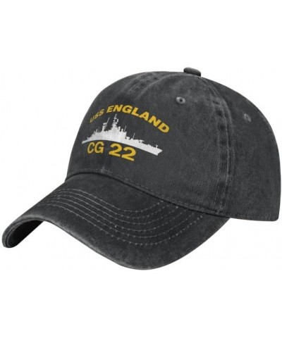 USS England CG 22 DLG 22 Flag Baseball Caps Denim Hats Cowboy Knit hat Fisherman's hat Black $15.77 Baseball Caps