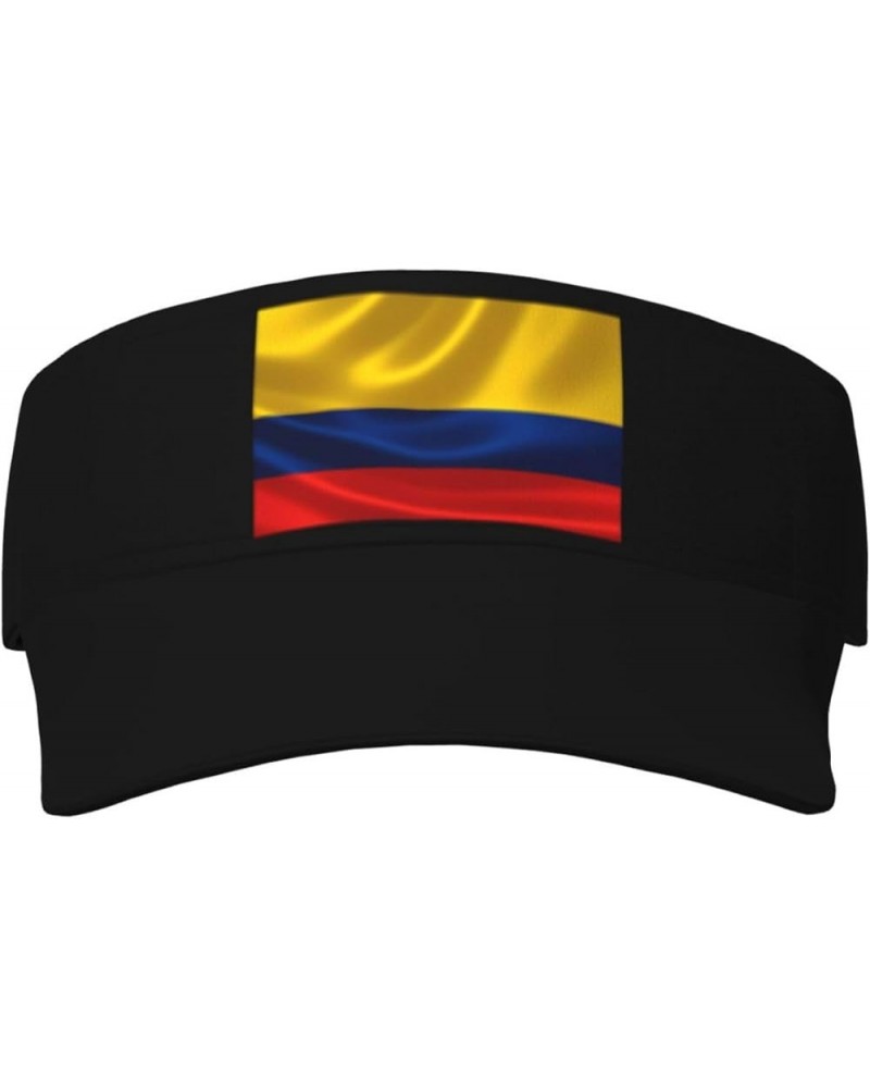 Sun Visor Hats Sport Wear Athletic Sun Visor Caps Adjustable Sun Protection Visors for Women Men Colombia Flag1 $10.45 Visors