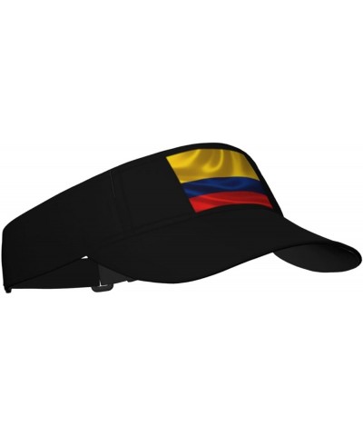 Sun Visor Hats Sport Wear Athletic Sun Visor Caps Adjustable Sun Protection Visors for Women Men Colombia Flag1 $10.45 Visors