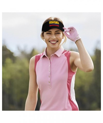 Sun Visor Hats Sport Wear Athletic Sun Visor Caps Adjustable Sun Protection Visors for Women Men Colombia Flag1 $10.45 Visors