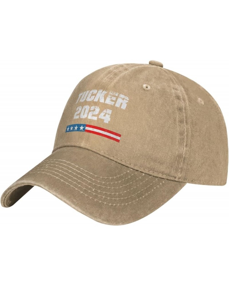 Tucker-Carlson-2024-Tucker-2024 Gifts for Women Men-Baseball Cap Trucker Hat for Men Women Golf Dad Hats Black Natural $10.91...