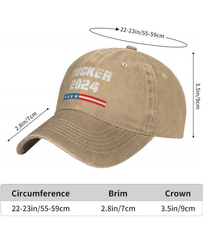 Tucker-Carlson-2024-Tucker-2024 Gifts for Women Men-Baseball Cap Trucker Hat for Men Women Golf Dad Hats Black Natural $10.91...