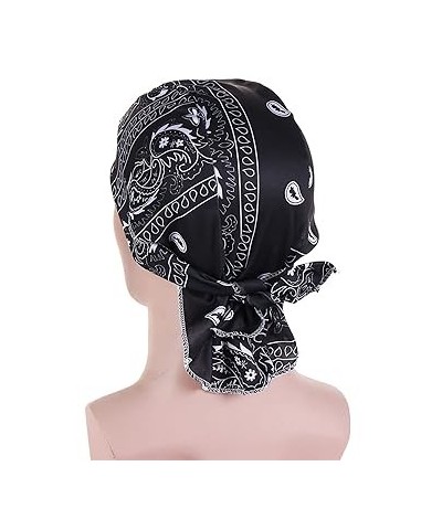 Men Hijab Hat Muslim Pullover Hat Multicolor Cashew Nut Print Hat Man Hair Band (Hot Pink, One Size) One Size Black $7.74 Col...